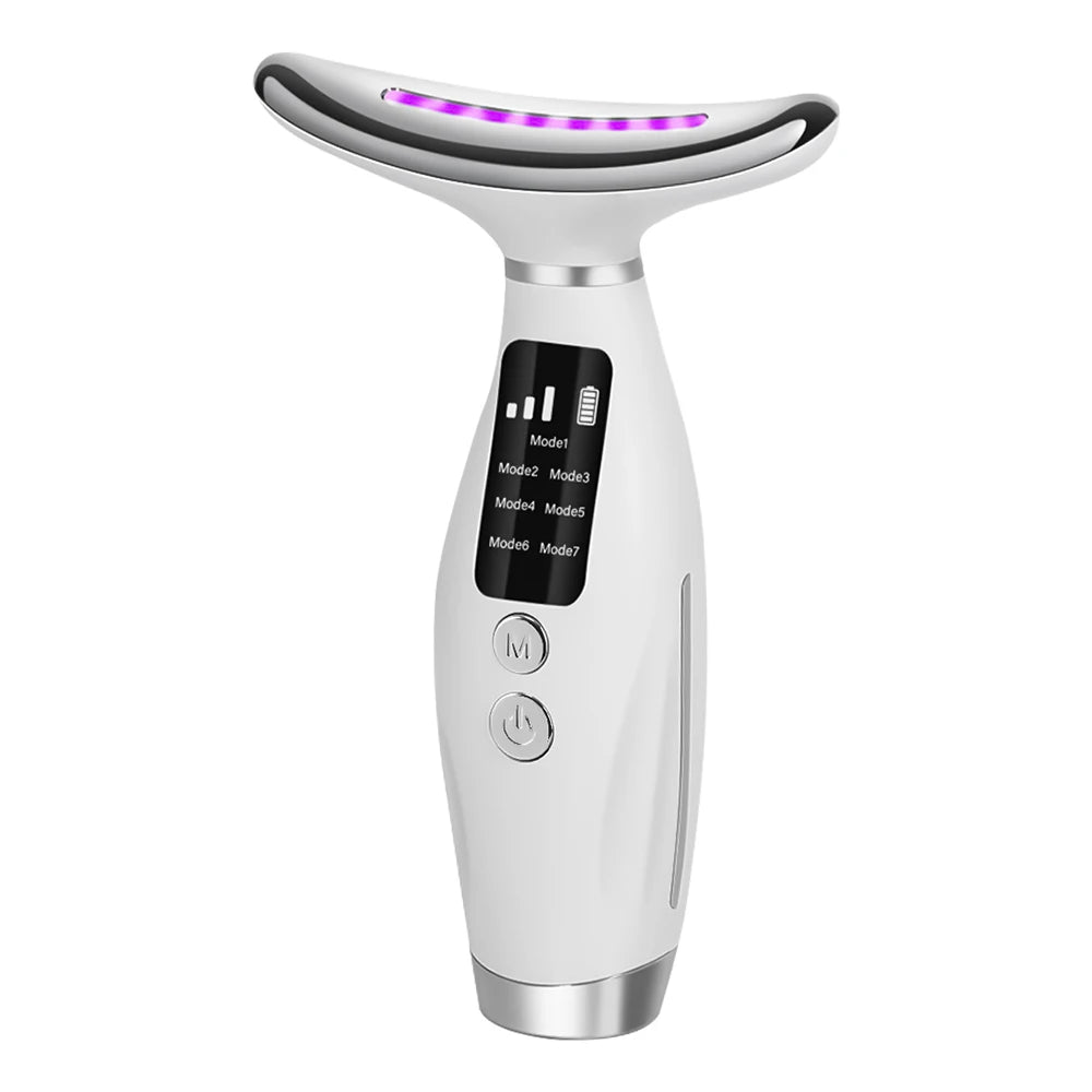 CalmSight™ Neck & Face Lifting Massager – 7-Mode LED Light Therapy & Skin Rejuvenation