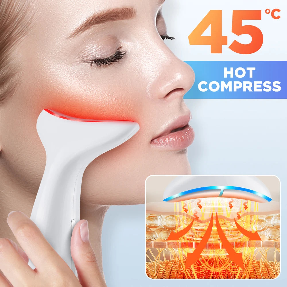 CalmSight™ Neck & Face Lifting Massager – 7-Mode LED Light Therapy & Skin Rejuvenation