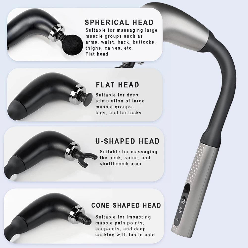 CalmSight™ Portable 9-Mode Massage Gun – Deep Tissue Relief for Neck, Shoulder, Back & Full Body