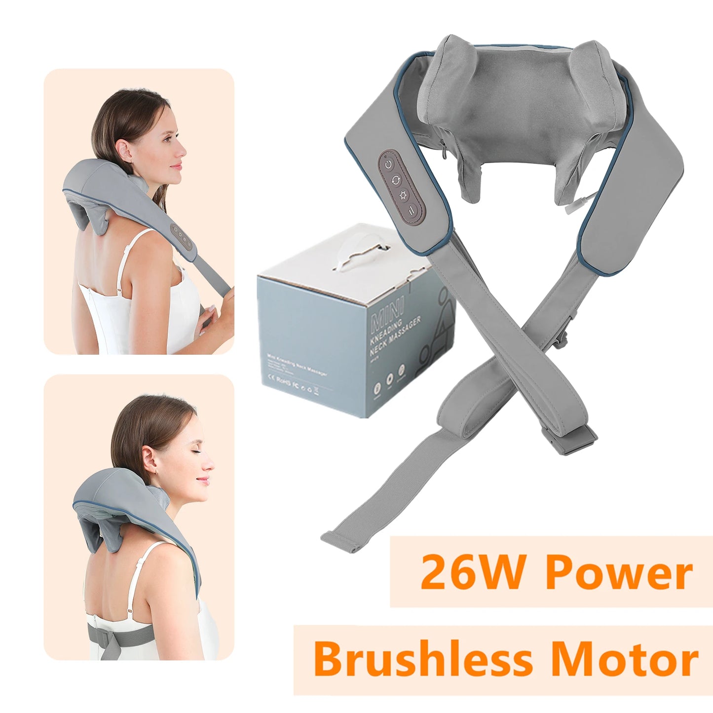 CalmSight™ Neck & Shoulder Massager – Portable Heated Neck Massager with Deep Tissue Relief