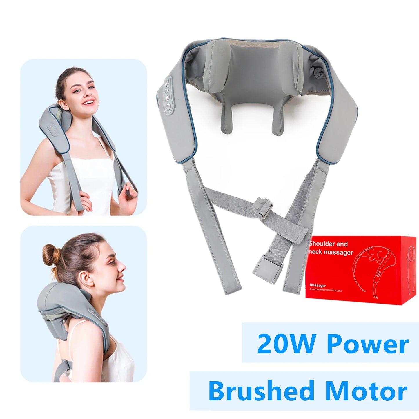 CalmSight™ Neck & Shoulder Massager – Portable Heated Neck Massager with Deep Tissue Relief