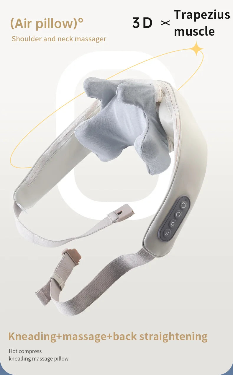 CalmSight™ Neck & Shoulder Massager – Portable Heated Neck Massager with Deep Tissue Relief