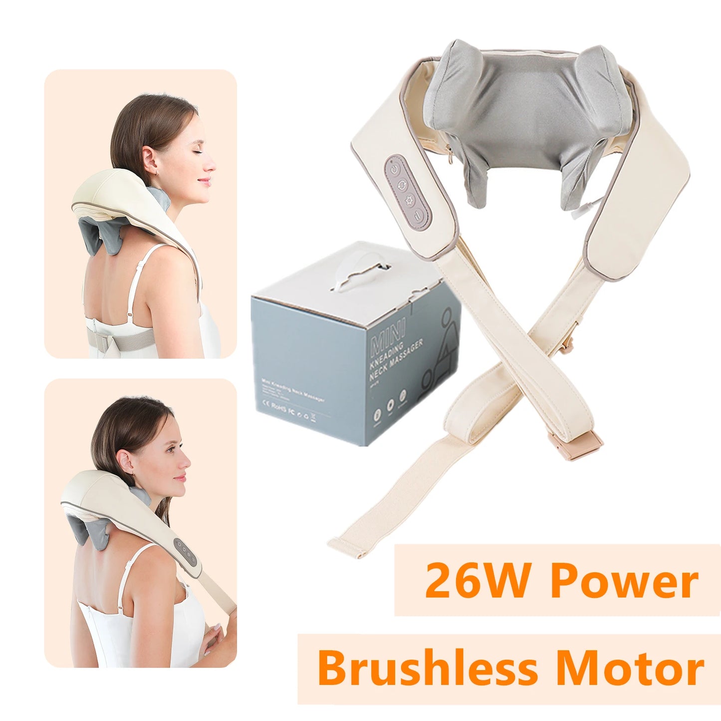 CalmSight™ Neck & Shoulder Massager – Portable Heated Neck Massager with Deep Tissue Relief