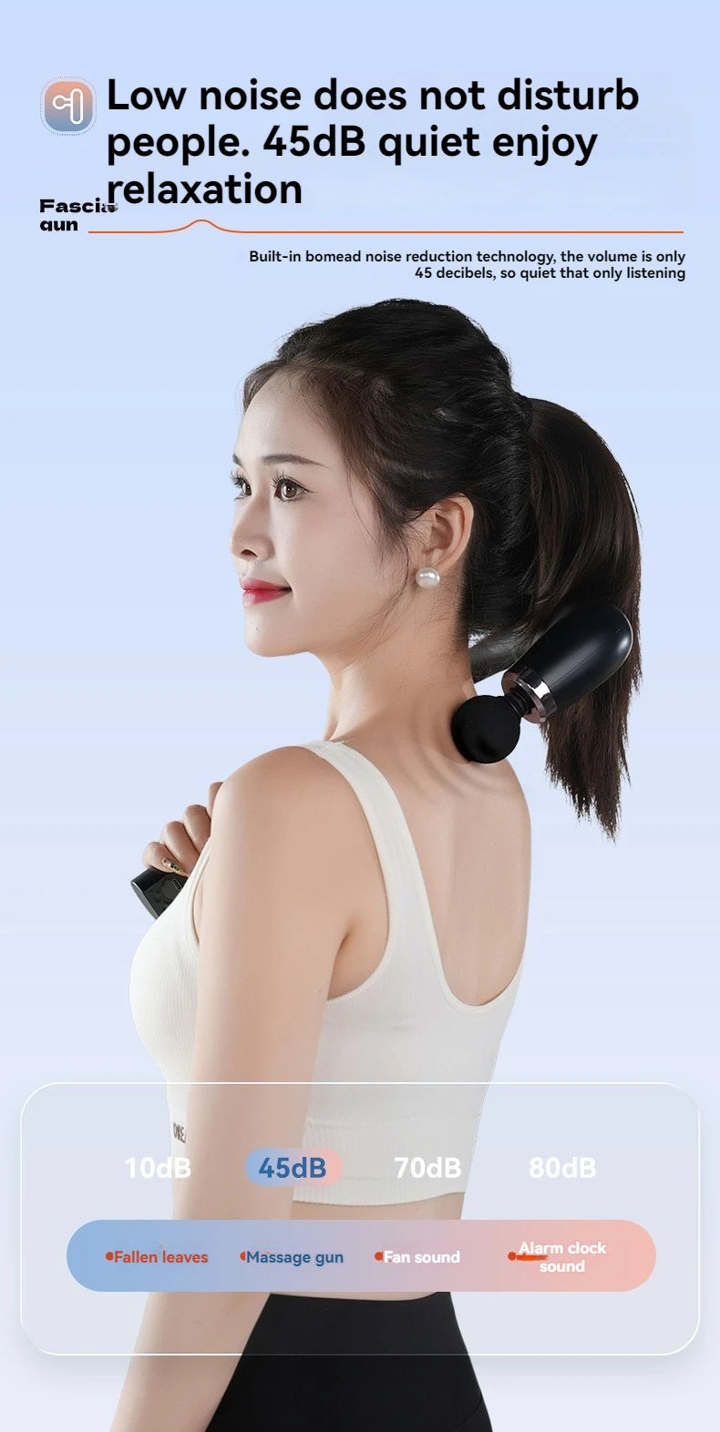 CalmSight™ Portable 9-Mode Massage Gun – Deep Tissue Relief for Neck, Shoulder, Back & Full Body