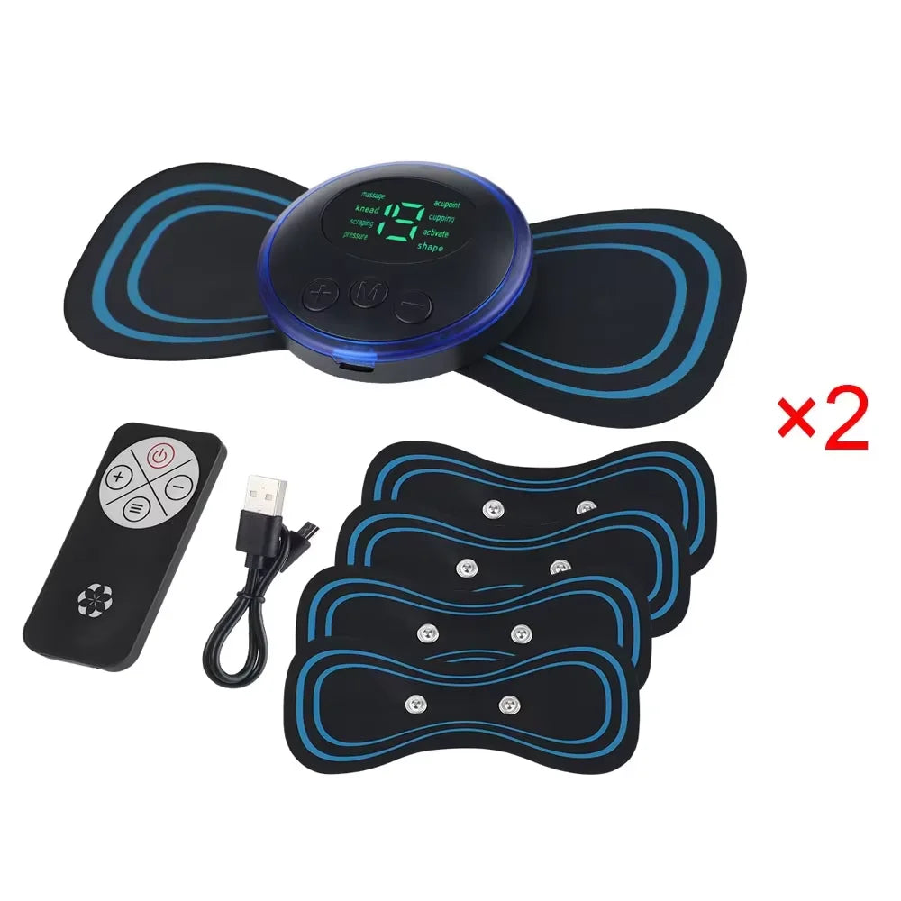 CalmSight™ Mini EMS Body Massager – 8-Mode Portable Electric Muscle Stimulator for Pain Relief & Recovery