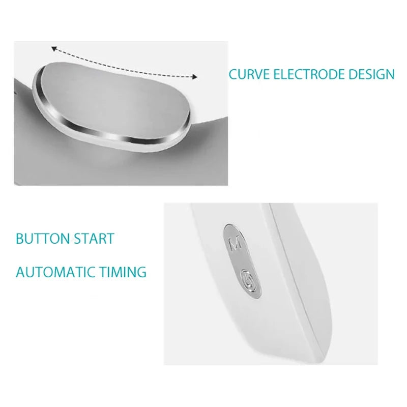 CalmSight™ Portable Neck Massager – Electric Cervical Relaxation Device with 15-Minute Auto Massage