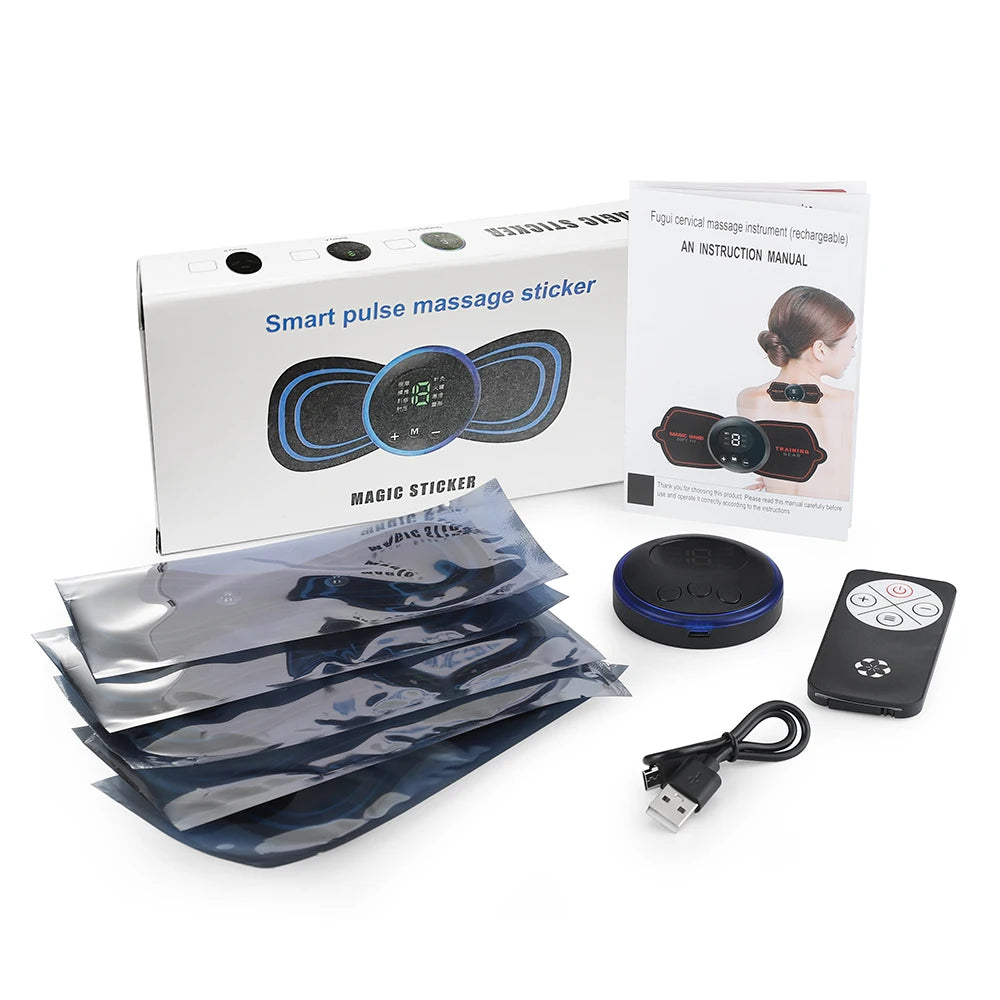CalmSight™ Mini EMS Body Massager – 8-Mode Portable Electric Muscle Stimulator for Pain Relief & Recovery