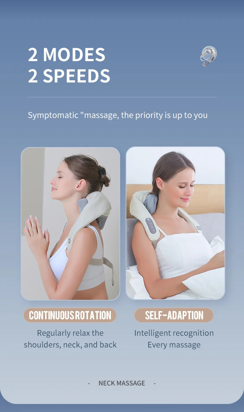 CalmSight™ Neck & Shoulder Massager – Portable Heated Neck Massager with Deep Tissue Relief