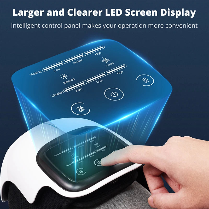 CalmSight™ Heated Knee Massager with Vibration – Cordless Pain Relief & Recovery Device