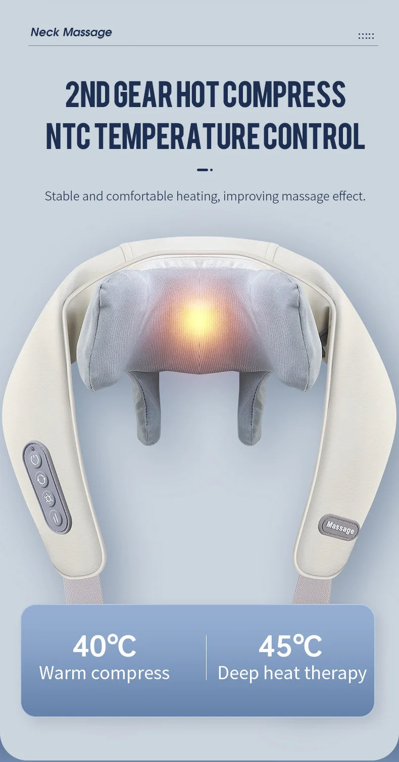 CalmSight™ Neck & Shoulder Massager – Portable Heated Neck Massager with Deep Tissue Relief