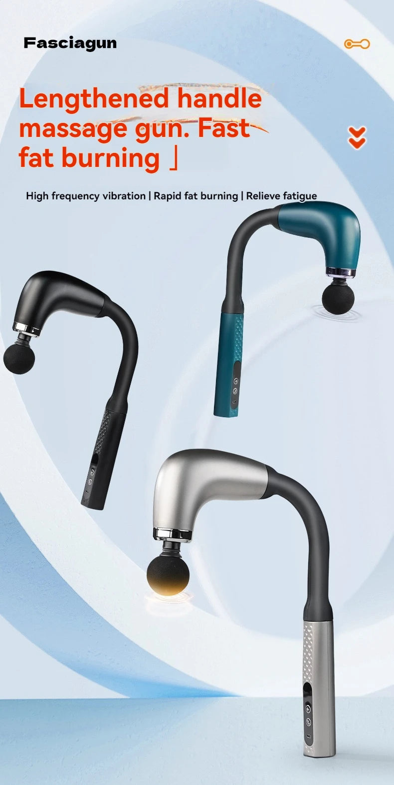 CalmSight™ Portable 9-Mode Massage Gun – Deep Tissue Relief for Neck, Shoulder, Back & Full Body