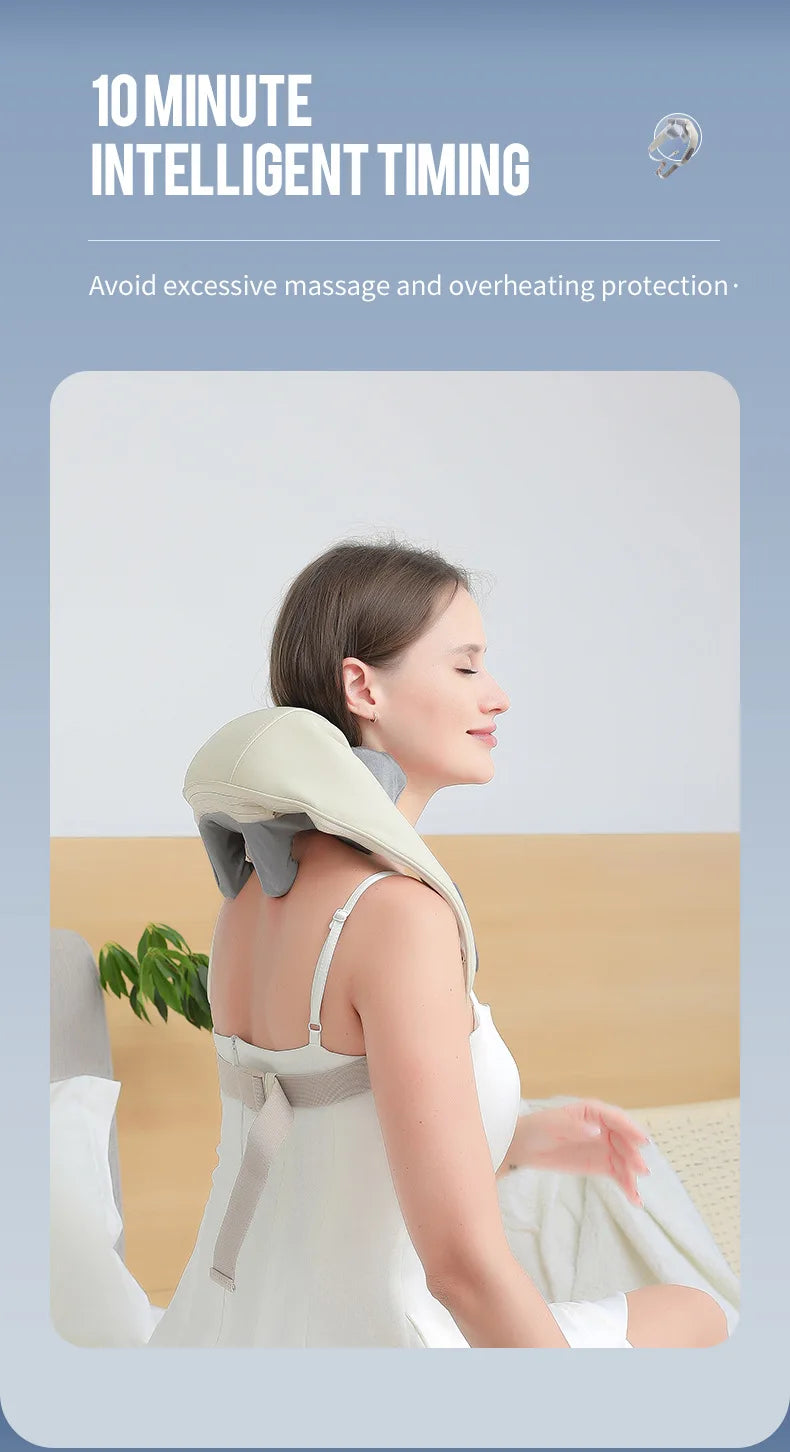 CalmSight™ Neck & Shoulder Massager – Portable Heated Neck Massager with Deep Tissue Relief
