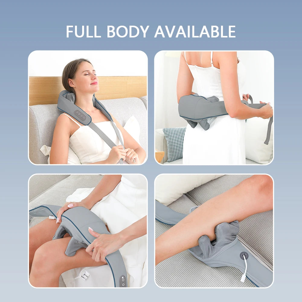 CalmSight™ Neck & Shoulder Massager – Portable Heated Neck Massager with Deep Tissue Relief