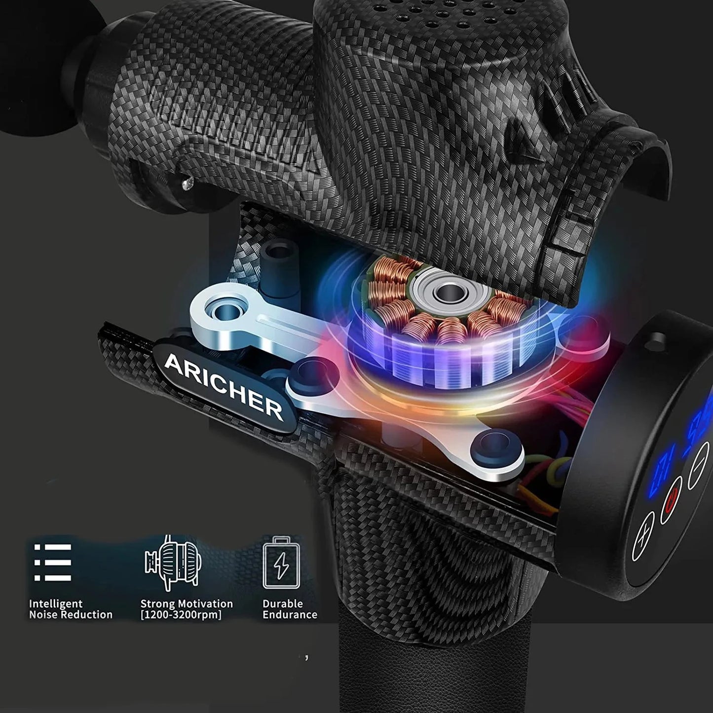 CalmSight™ Fascia Muscle Massage Gun – Electric Deep Tissue Massager