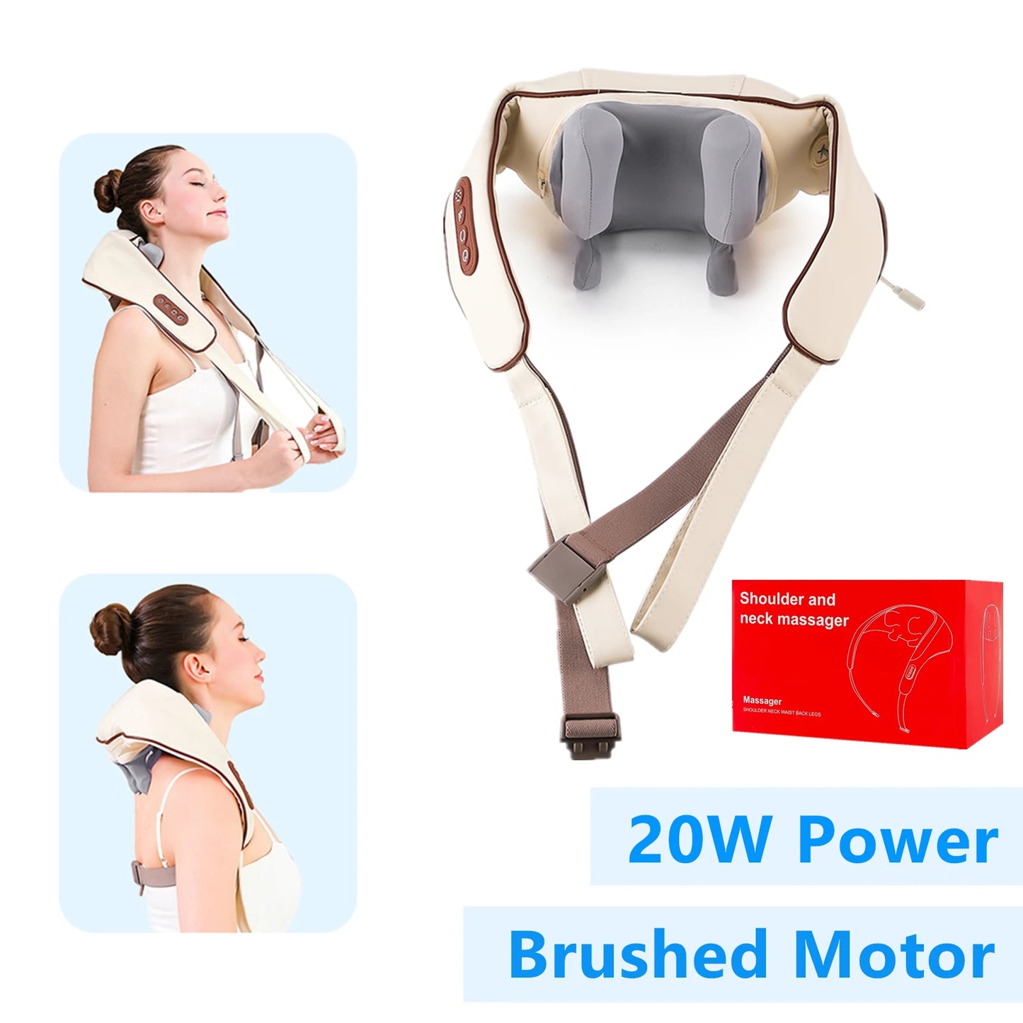 CalmSight™ Neck & Shoulder Massager – Portable Heated Neck Massager with Deep Tissue Relief