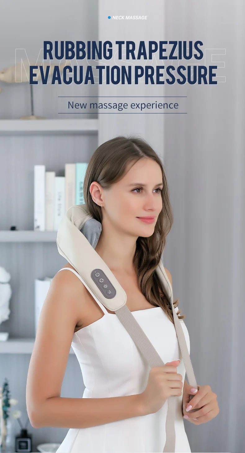 CalmSight™ Neck & Shoulder Massager – Portable Heated Neck Massager with Deep Tissue Relief