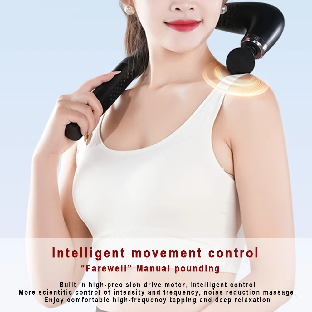 CalmSight™ Portable 9-Mode Massage Gun – Deep Tissue Relief for Neck, Shoulder, Back & Full Body