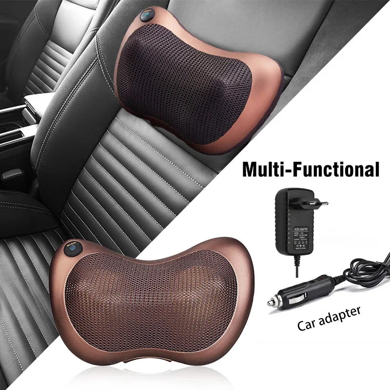 CalmSight™ Shiatsu Neck & Back Massager Pillow with Heat – Deep Tissue Pain Relief for Home & Car