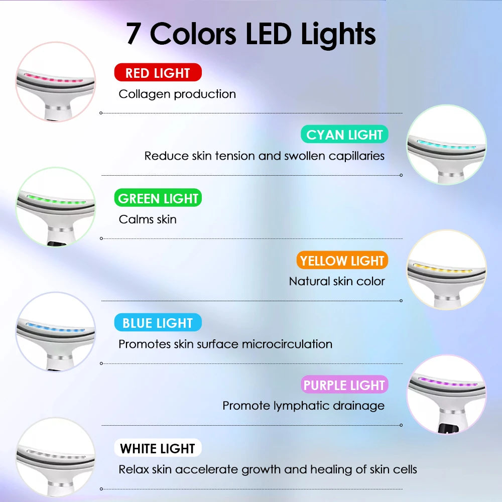 CalmSight™ Neck & Face Lifting Massager – 7-Mode LED Light Therapy & Skin Rejuvenation