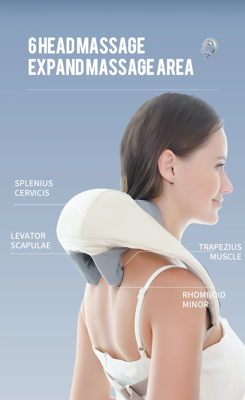 CalmSight™ Neck & Shoulder Massager – Portable Heated Neck Massager with Deep Tissue Relief
