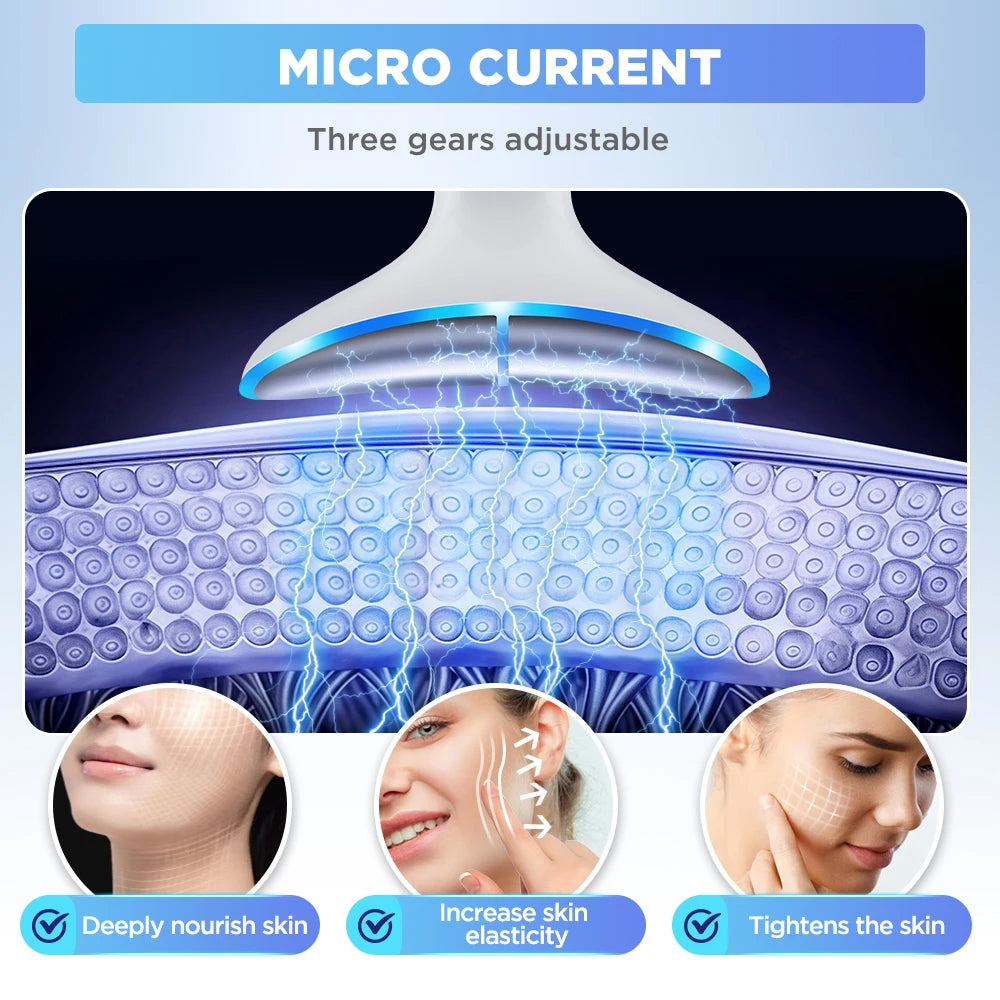 CalmSight™ Neck & Face Lifting Massager – 7-Mode LED Light Therapy & Skin Rejuvenation