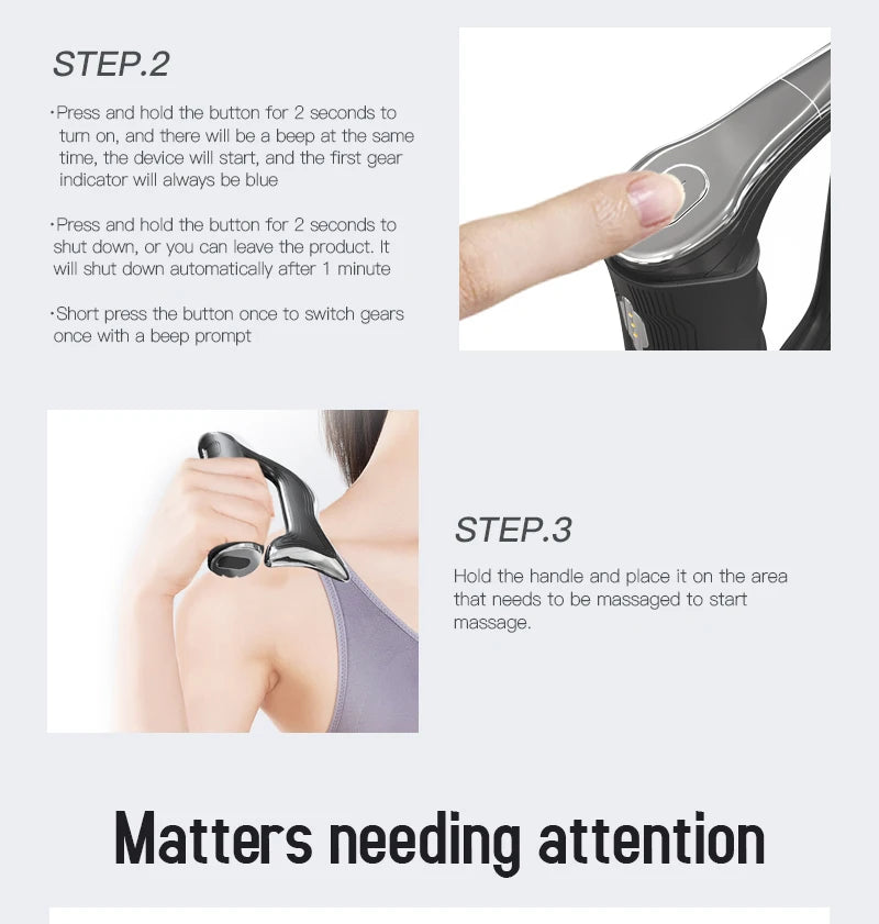 CalmSight™ Electric Fascia Massager – Hyperblade Deep Tissue NMES Therapy for Pain Relief & Recovery