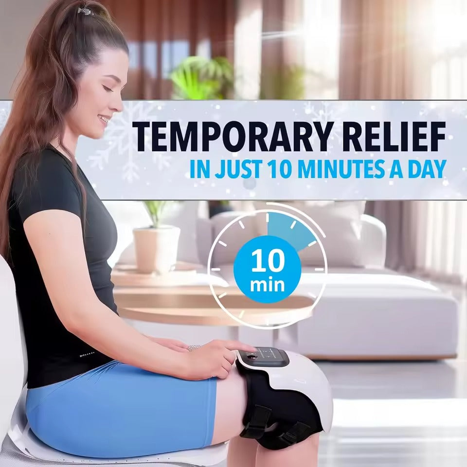 CalmSight™ Heated Knee Massager with Vibration – Cordless Pain Relief & Recovery Device